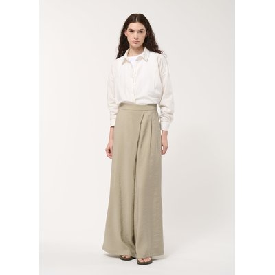 Pantalon long croisé en modal gaufré HUMILITY