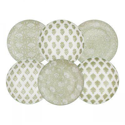 Lot de 6 grandes assiettes, SOLIMAN ARD TIME