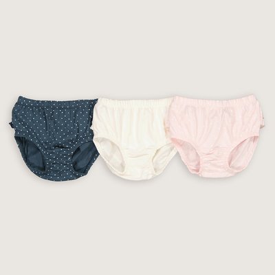 Lot de 3 culottes, volants au dos LA REDOUTE COLLECTIONS