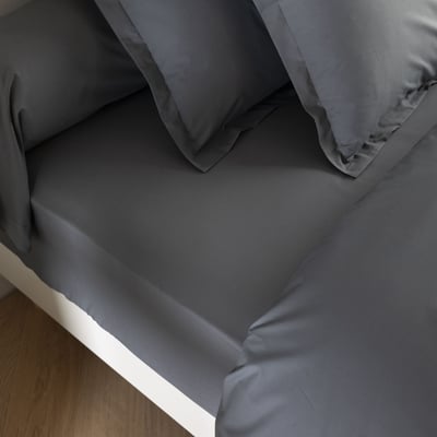 Drap housse coton percale bonnet 40 cm - MORPHEE SOMEO