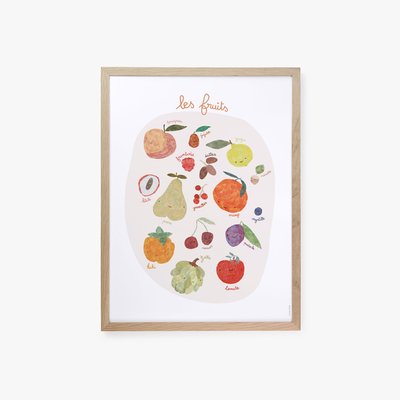 Salade de fruits, affiche seule 30x40cm COTTON BIRD