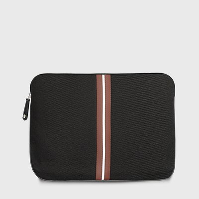E2R Pochette ordinateur 13 pouces rembourrée élégante noir et bleu OH MY BAG