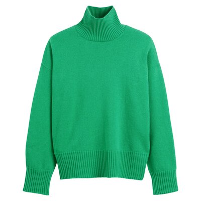 Groene wollen trui dames outlet