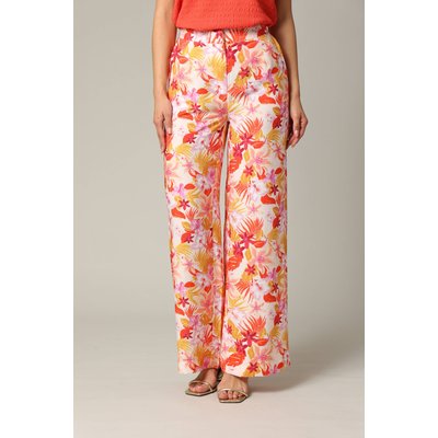 Pantalon tropical  en viscose avec braguette FLORA DEELUXE