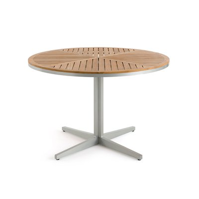 Tavolo da giardino rotondo in teak/alluminio, Maestrale AM.PM