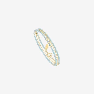Bracelet 3 tours doré - shani CAROLINE NAJMAN