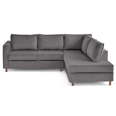 Canapé d'Angle droit en Velours 5 places - JAKE LISA DESIGN