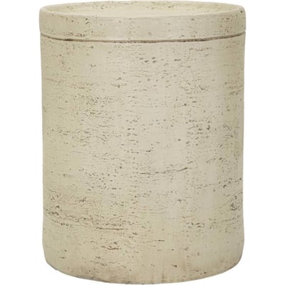 Table d'appoint cylindrique texture effet béton RECOLLECTION