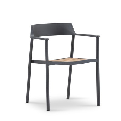 Chaise aluminium, teck, lot de 2, OTTAWA DEFORA HOME