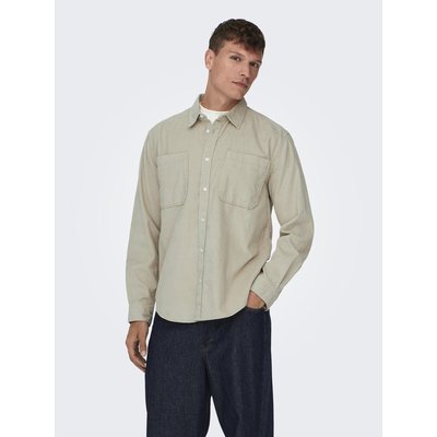Surchemise avec poches poitrine, en coton, Alp ONLY & SONS
