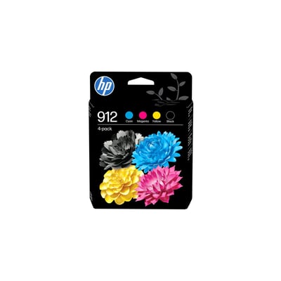Cartouche d'encre 912 noir + 3 couleurs HP