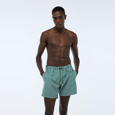 Short De Bain Homme Hartford - Motif Palmiers Camouflage Bleu - Taille M - Neuf Avec étiquette