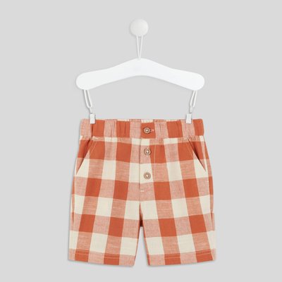 Bermuda vichy, en coton BIO, certifié OEKO-TEX BOUT'CHOU