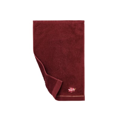 Serviette invité coton et viscose de bambou SOLARA CARRE BLANC