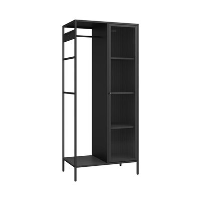 Dressing penderie industriel métal avec portant 5 espaces de rangement SOHO SWEEEK