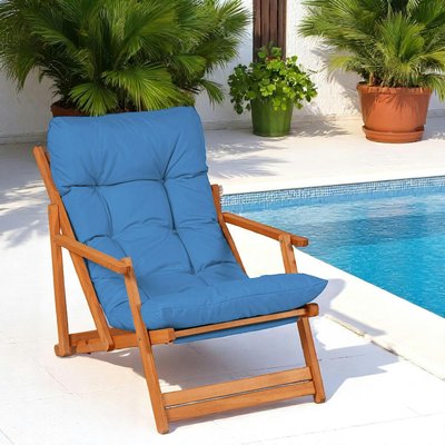 Chilienne bleue pliante - grand confort SORA PIER IMPORT