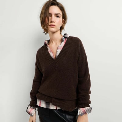 Pull Col V En Maille PEPE JEANS