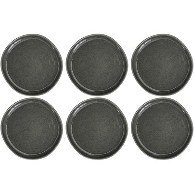 Assiette en grès vert Black Forest (Lot de 6) Assiette plate - 21 cm CMP