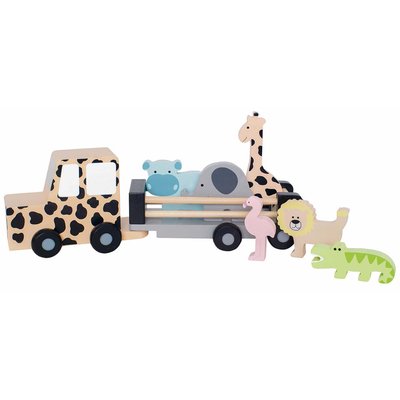 Jouet en bois - Grande voiture Jeep Safari JABADABADO