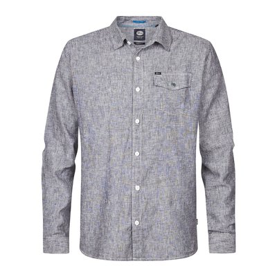 Regular Cotton/Linen Shirt PETROL INDUSTRIES