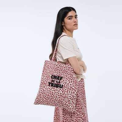 Tote bag brodé en coton BIO GOTS MONOPRIX