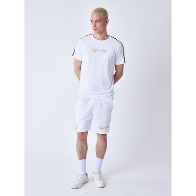 T-shirt classique Bandes brodé épaule PROJECT X