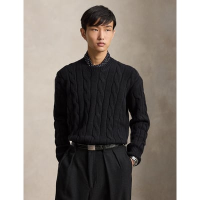 Pull torsadé, en laine mélangée, Relaxed Fit POLO RALPH LAUREN