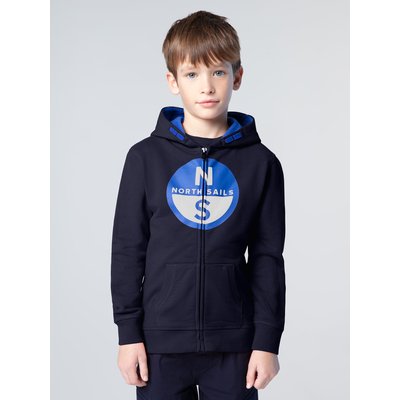 Sweat-shirt à capuche à fermeture Éclair intégrale avec maxi logo NORTH SAILS
