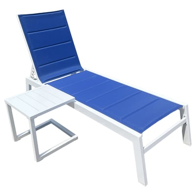 Bain de soleil et table d'appoint, BARBADOS HAPPY GARDEN