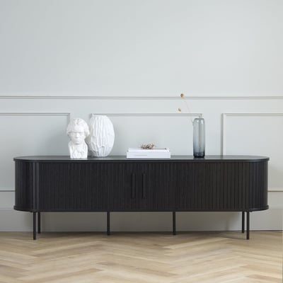 Meuble bas 180 cm 2 portes - Bois - ALBA MAISON AUBERTIN