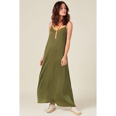 Robe longue droite satin BONOBO