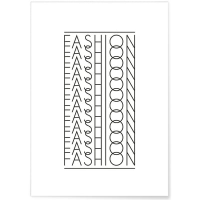 Affiche 'Fashion' L'AFFICHERIE