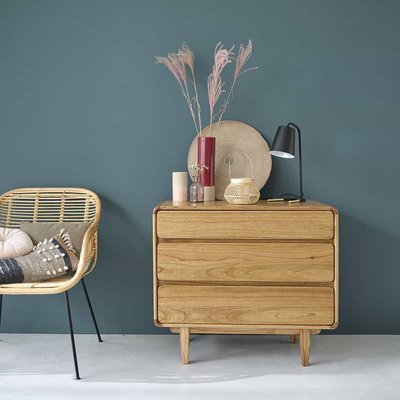 Commode en mindi massif 90 cm LISON BERAH GETAH