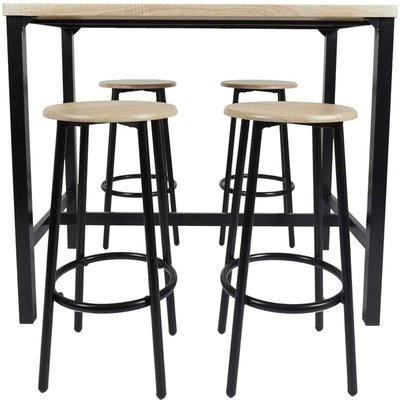 Ensemble table mange debout avec 4 tabourets Loka CMP