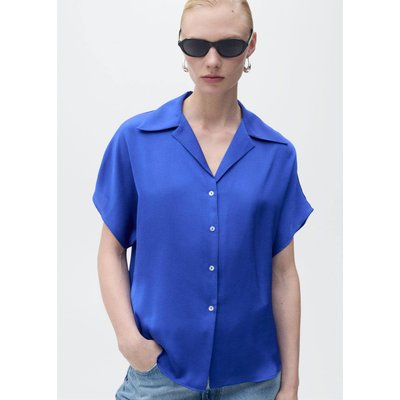 Chemise satinée manches courtes MANGO