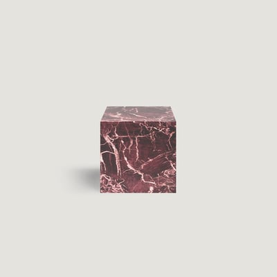 Serafina Faux Marble Block Side Table ÉDITÉ