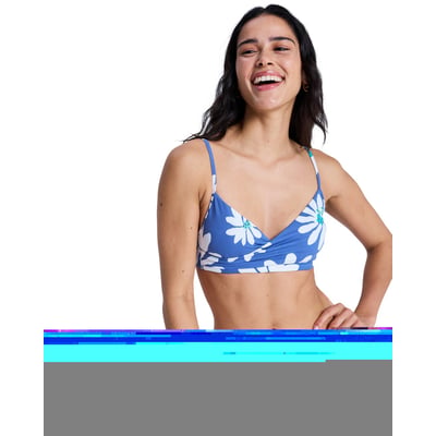 Haut de maillot de bain bikini bralette PRINTED ESSENTIALS WRAP BRA. ROXY