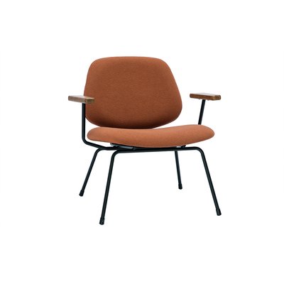Fauteuil design pieds en métal noir BARNET MILIBOO