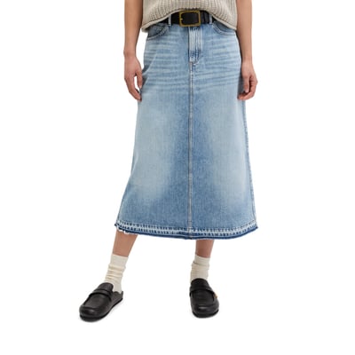 Jupe longue en jean A-Shape en denim rigide sans élasthanne MARC O'POLO