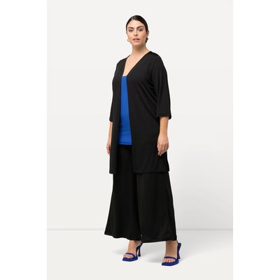 Gilet long en jersey côtelé. Coupe ouverte ULLA POPKEN