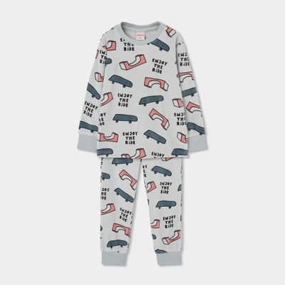 Pyjama molleton garçon imprimé skate BOBOLI