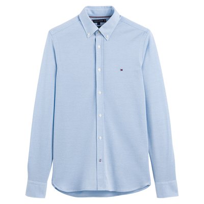 Hemd 1985 aus Baumwoll-Pikee, Slim-Fit TOMMY HILFIGER