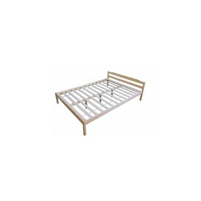 Lit double cadre avec sommier à lattes et futon HOMESTYLE4U