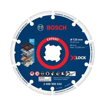 Disque À Tronçonner Diamanté X-lock Ø125 Mm BOSCH