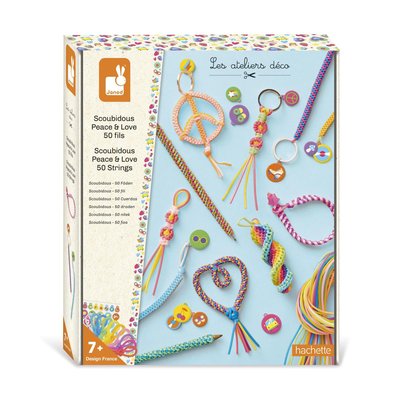 Scoubidous Peace & Love - 50 Fils JANOD