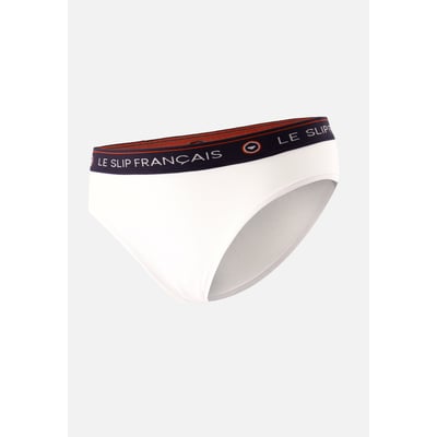 Culotte taille haute blanche en coton Rieuse LE SLIP FRANCAIS