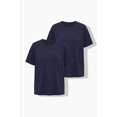 T-shirts, lot de 2, coupe classique ULLA POPKEN