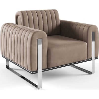 Fauteuil club velours collection PARISSA RECOLLECTION