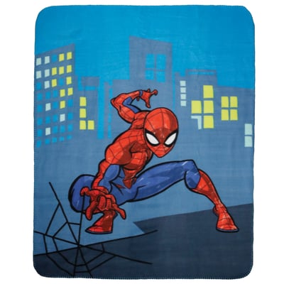 Plaid polaire imprimé 100% polyester, HERO SPIDER-MAN