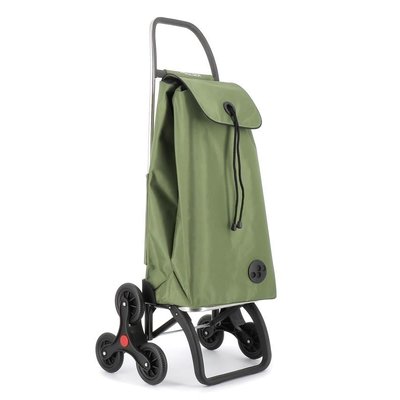 IMAX MF - Chariot de course - 6 roues - Vert kaki - Stable et robuste, cadre aluminium léger, grande capacité, pliable et résistant à l’eau ROLSER